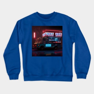 Cyberpunk Tokyo Ramen Food Truck Crewneck Sweatshirt